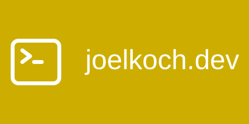 joelkoch.dev banner joelkoch.dev banner